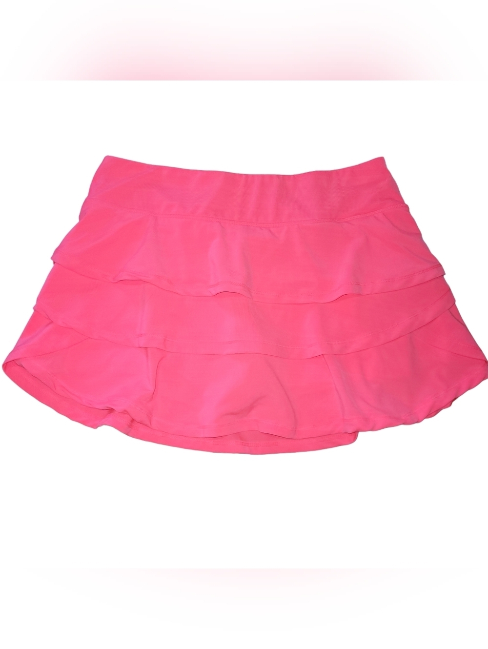Calvin Klein Performance Women's Pink Tiered Activewear Mini Skort Size M